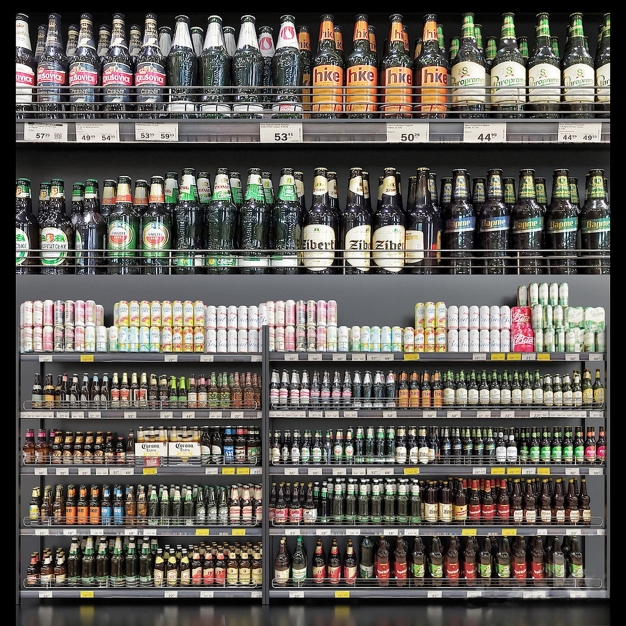 超市搁物架酒饮料3D模型